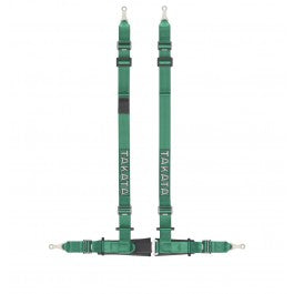 Takata Sportgurt Drift II - Snap/Bolt - schwarz/grün - ECE-Zulassung