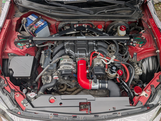 GreenFuchs | Vollcarbondomstrebe vorne/hinten Octagonstyle | GT/GR 86 & BRZ I/II