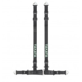 Takata Sportgurt Drift II - Snap/Bolt - schwarz/grün - ECE-Zulassung