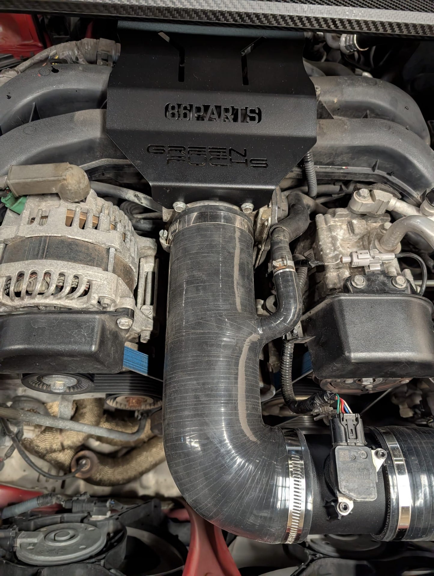 GreenFuchs | Ansaugschlauch (Schwarz/Blau/Rot) | GT86 & BRZ I