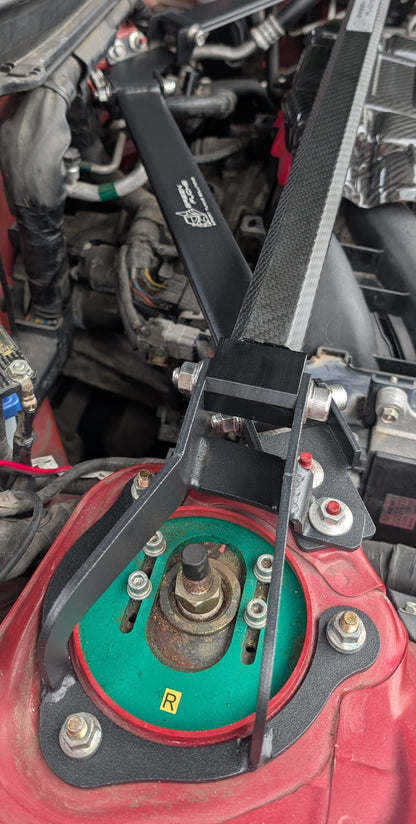 GreenFuchs | Vollcarbondomstrebe vorne/hinten Octagonstyle | GT/GR 86 & BRZ I/II