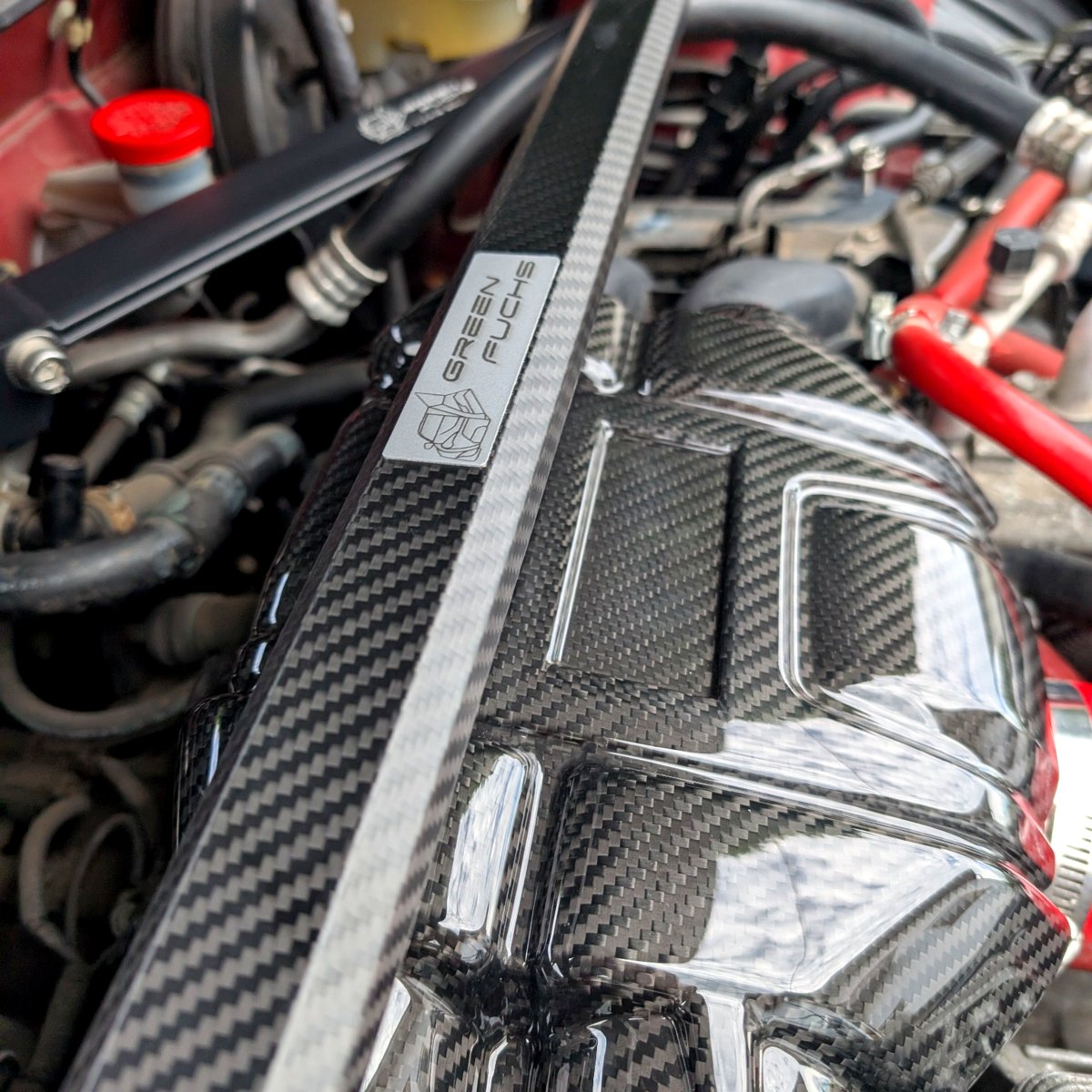 GreenFuchs | Vollcarbondomstrebe vorne/hinten Octagonstyle | GT/GR 86 & BRZ I/II