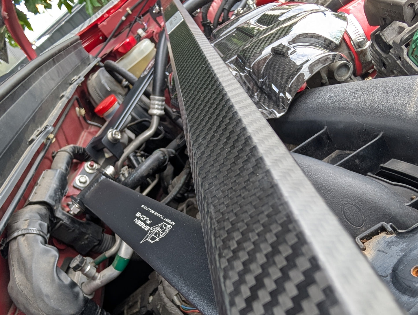 GreenFuchs | Vollcarbondomstrebe vorne/hinten Octagonstyle | GT/GR 86 & BRZ I/II