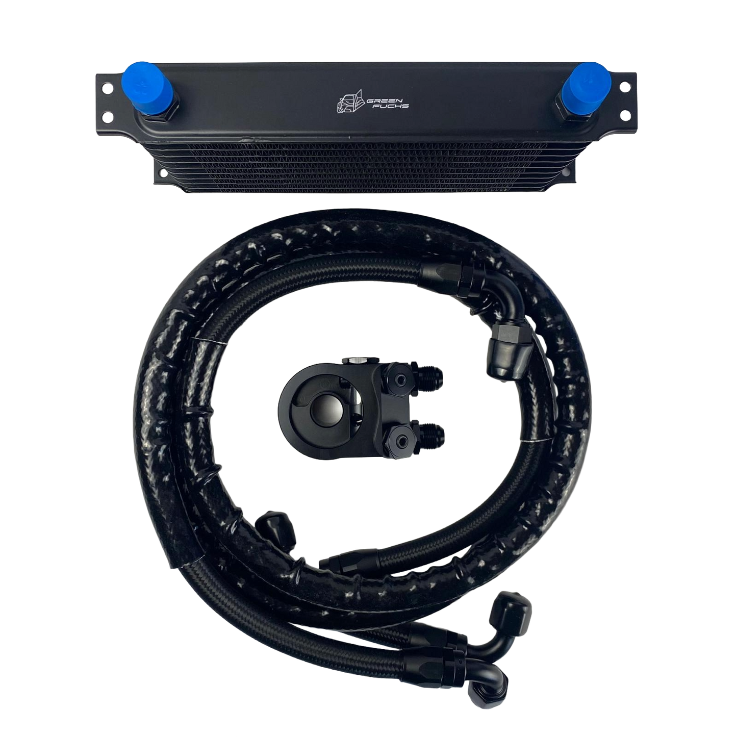 GreenFuchs | 10 Reihen Ölkühler mit Thermostat (+Luftleitblech) | GT86 & BRZ I