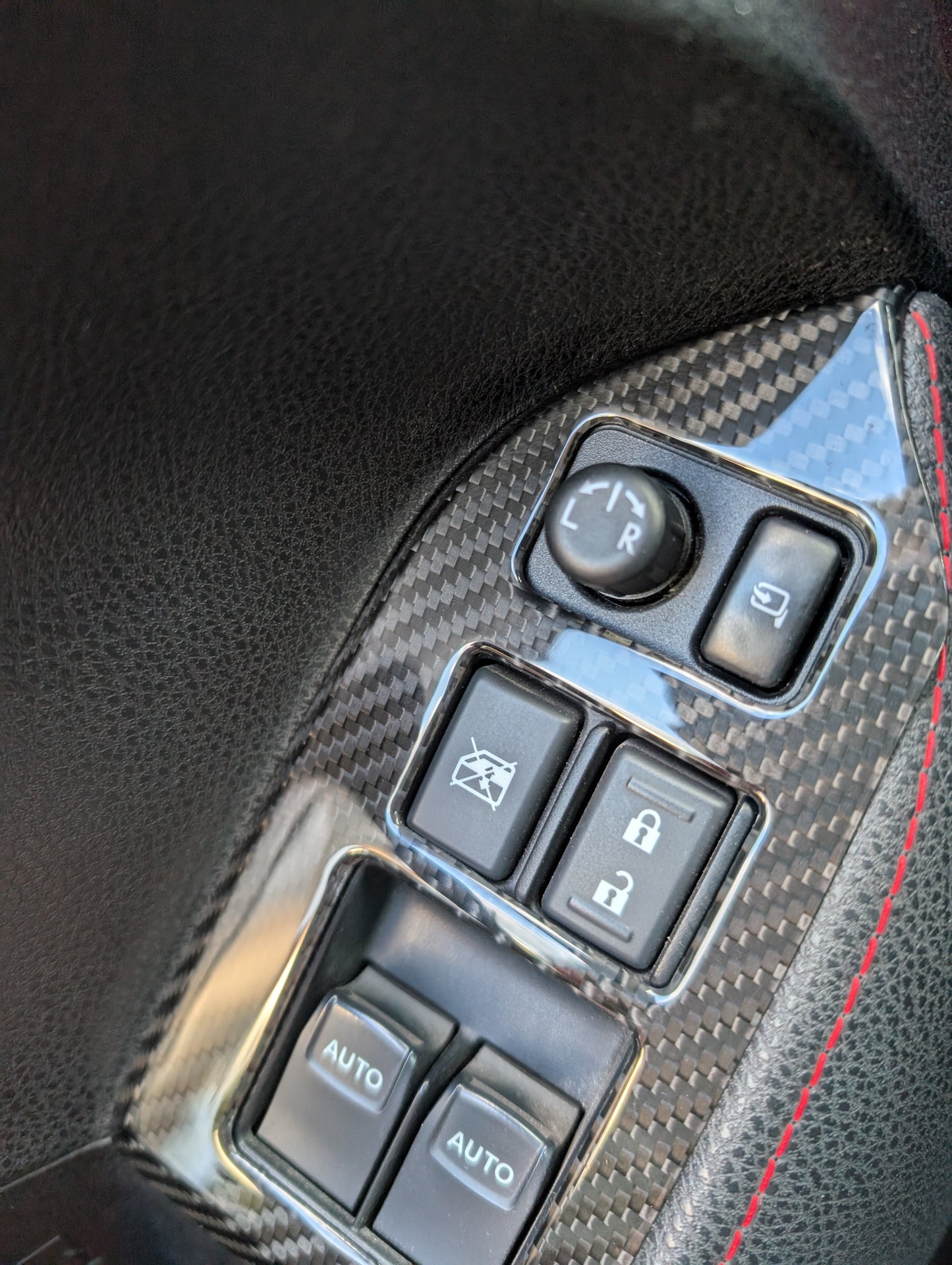 GreenFuchs | Carbon Fensterheber-Cover Set L& R(Stick on) | GT86 & BRZ I