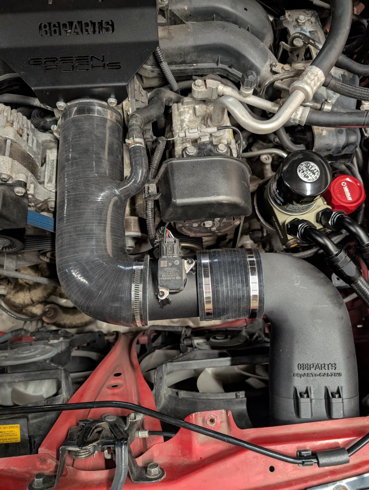 86pARTs | Cold Air Intake - offene Ansaugung "unsichtbar"| GT/GR86 BRZ I&II