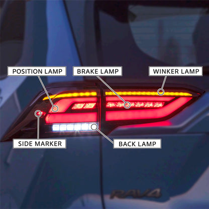 Valenti | Ultra LED-Rückleuchte (rot / smoked) | RAV4 50series (ECE-Zulassung)